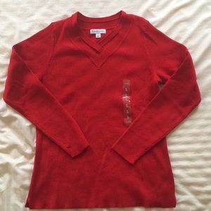Kim Rogers Red long sleeve lightweight sweater top